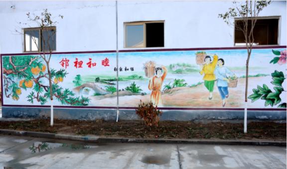 梁河乡镇文化墙 乡风文明焕发新活力