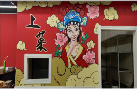 梁河墙体彩绘的发展和应用